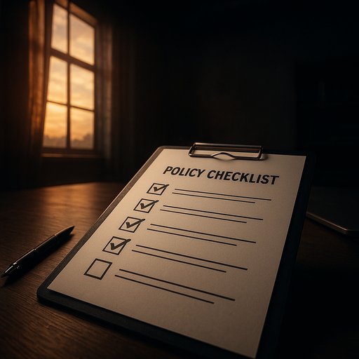 ACE444 policy checklist